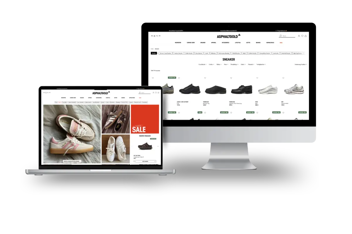 Asphaltgold Shop mockup